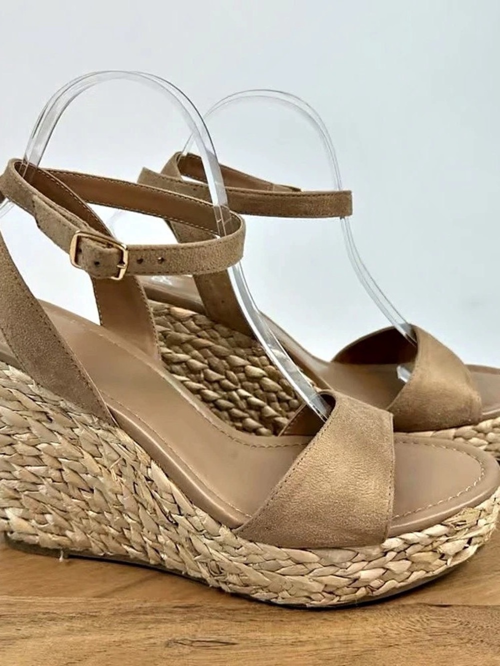 BP. Espadrille Wedge Sandals in Brown